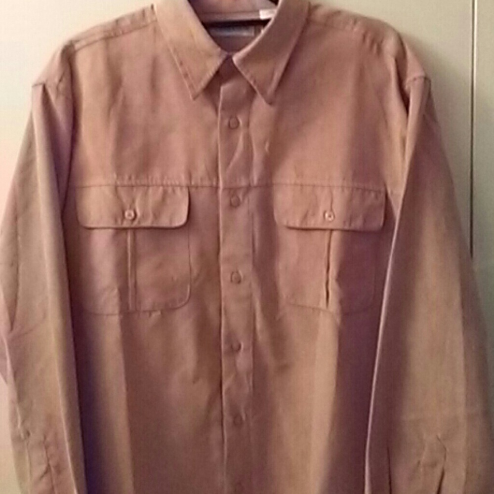 Mens L Chereskin button front shirt jack